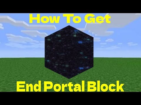 How To Get A End Portal Block In Minecraft (Bedrock)