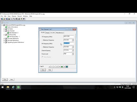 Motorola GP340 Programming Software Installation (With Basic Programming Example)