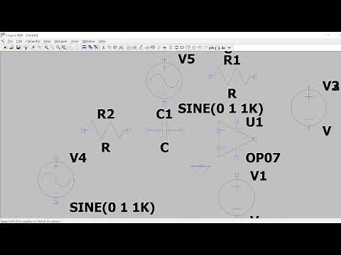 LTspice tutorial for simulating differentiator circuit using OPAMP
