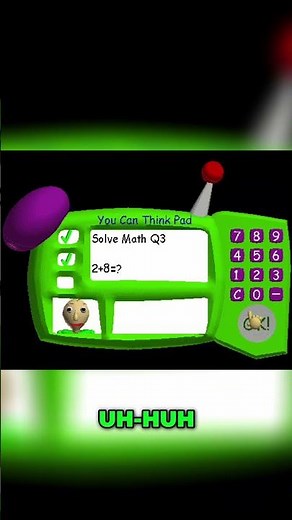 Baldi's Basics Gameplay: Solving Math and Avoiding the Monster! #shorts