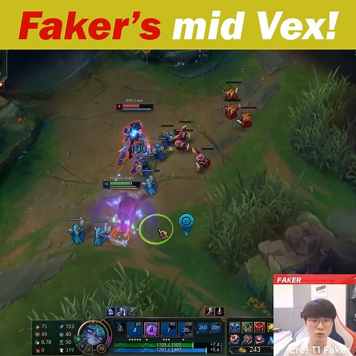 406K views · 4.3K reactions | Faker's mid Vex - T1 Faker Highlight | T1 Faker | Facebook