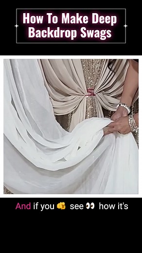 How to Make Deep Backdrop Swags: Draping Expert Tips