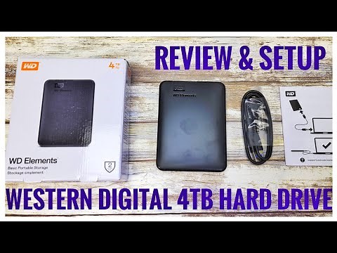 REVIEW & HOW TO SETUP WD 4TB Elements Portable External Hard Drive Windows 10
