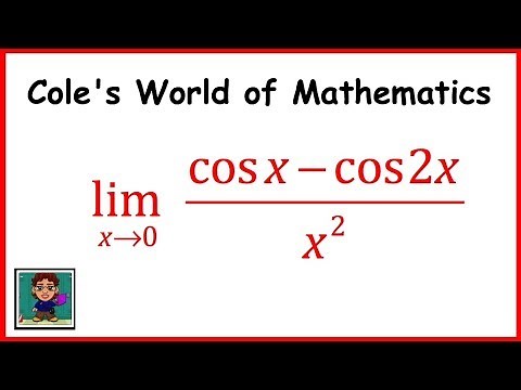 Limit of (cos x - cos2x)/(x^2) ❖ Calculus 1 ❖ Trig Limit