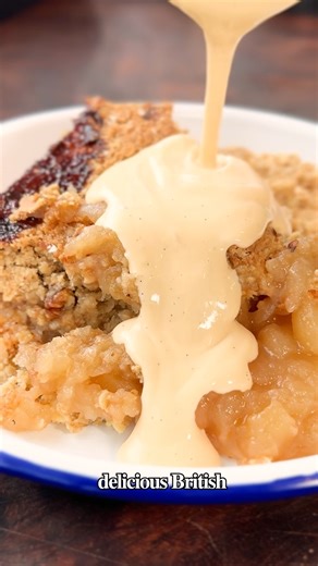 527K views · 7.8K reactions | Making apple crumble with custard  | Food with george | Facebook