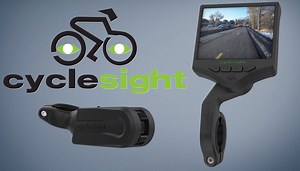 Cyclesight rear view cam watches your back... with a massive screen up front
