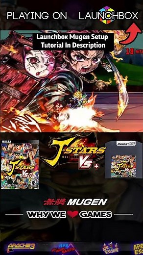 J Stars Victory + Mugen - Launchbox Frontend (Mugen) #retro #retrogaming