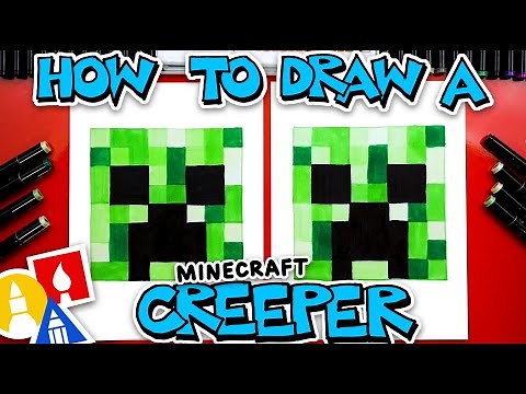 How To Draw A Minecraft Creeper Face