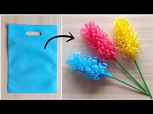 Flowers Making With Cloth Bag | DIY | Best Out Of Waste