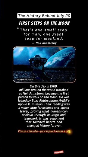 The First Steps on the Moon | Neil Armstrong - July 20 1969