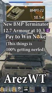 War Thunder New BMP Terminator Nuke #warthunder
