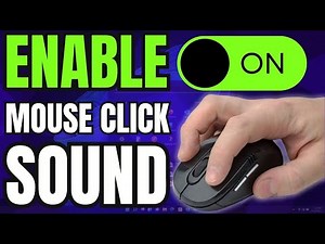 How to Enable/Disable Mouse Click Sound in Windows 11/10
