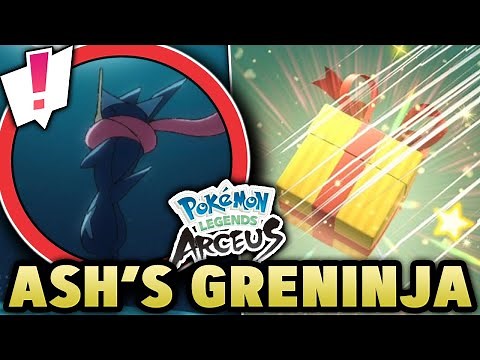 NEW Pokemon Legends Arceus Mystery Gift! Ash's Greninja Returns To The Pokemon Anime and More!