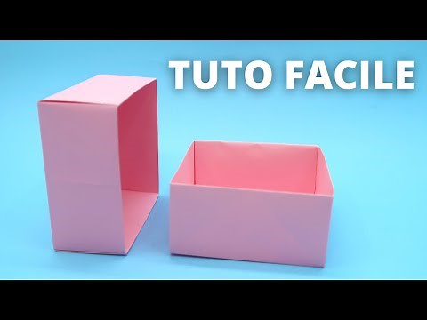 How to make an easy origami paper box TUTO