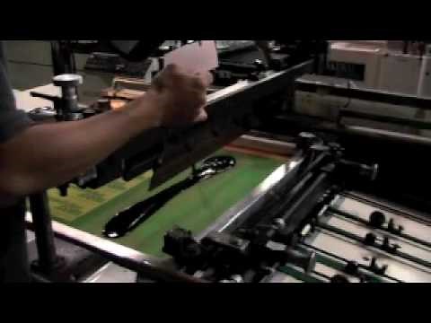 How custom bumper stickers are printed.