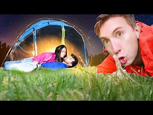 SPYING On My FRIENDS (CAUGHT "CAMPING") for 24 Hours