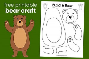 Build-a-Bear Craft for Kids | Free Printable | Mrs. Merry