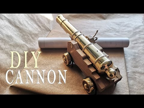 DIY Desktop Cannon made on Lathe - Functional