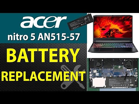 How to Replace Battery in Acer Nitro 5 AN515-57-79TD Laptop | Step by Step