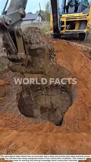 How Excavators Dig Perfect Holes | Heavy Equipment in Action