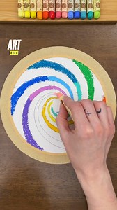 1.4K views · 87 reactions | Easy rainbow vortex drawing tutorial for everyone 朗 #pastels #drawing #fun #artroom | Art Room | Facebook