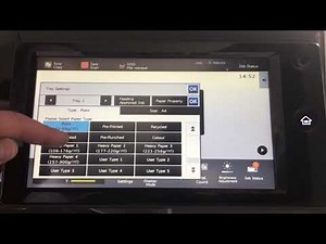 Paper tray settings | Sharp