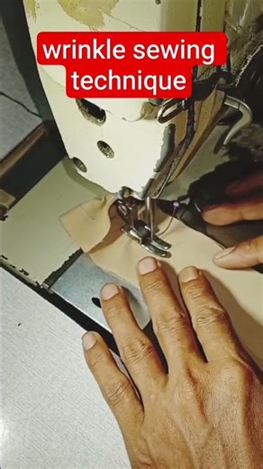wrinkle sewing technique #sewing #sewingtricks #shorts