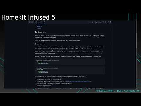 Homekit Infused 5 - Part 02 - Basic Configuration (2022)