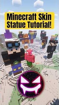 How to build Minecraft Skin Statues! Tutorial