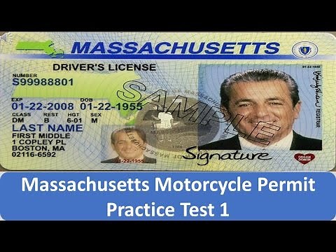 Massachusetts Motorcycle Permit Practice Test 1