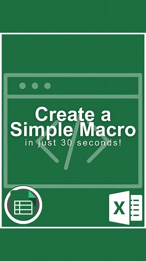 394K views · 1.6K reactions | How to Create a Simple Macro in 30 seconds‼️ ️ Don’t forget to save this post!  Get your FREE Excel Shortcuts Cheat Sheet PDF at linktr.ee/CheatSheets!  Follow us on Facebook, Instagram, YouTube, TikTok, and more at linktr.ee/CheatSheets! #excel #exceltips #exceltricks #spreadsheets #corporate #accounting #finance #workhacks #tutorials | CheatSheets | Facebook