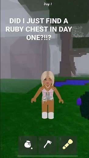 Ruby chest?!!? #99nightintheforest #roblox #99daysintheforest #fyp #tiktok