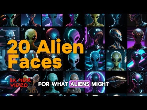 🎬 8K 👽 20 Alien Faces (And the Science Behind Them)