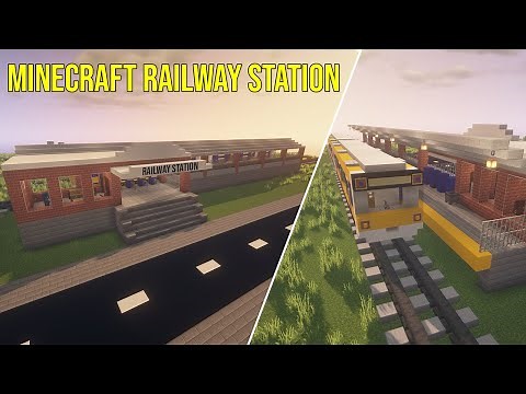 Minecraft railway station - Tutorial