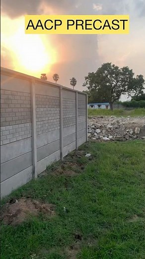 Readymade boundary wall | precast concrete fence