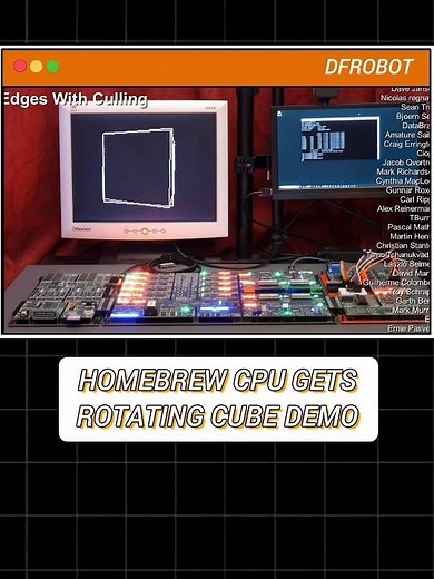 An 8-bit computer from scratch using TTL logic chips, including a VGA adapter #hackaday #dfrobot