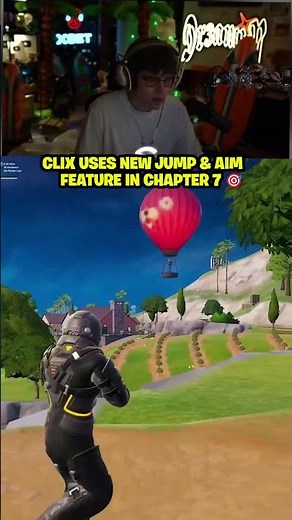 Clix uses NEW jump and aim feature in Chapter 7 🎯