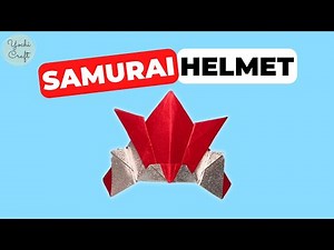 Origami Helmet- Japanese Samurai Helmet (diy origami armor)[YochiCraft]