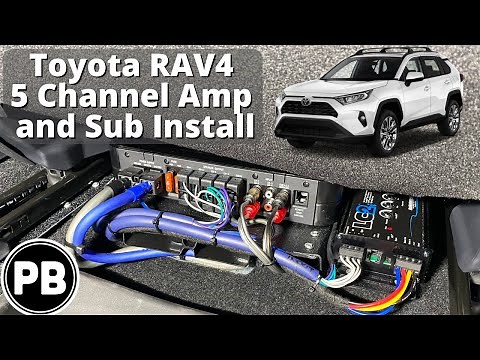 2019 - 2025+ Toyota RAV4 5 Channel Amplifier Install