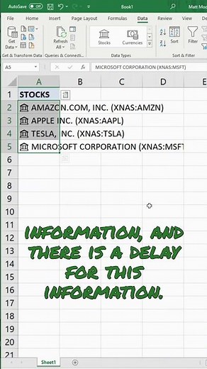 How to Get Stock Prices in Excel