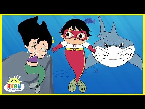 Ryan Merboy Helps Mermaids Cartoon Animation for Kids!!!