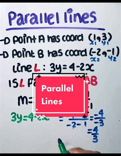 Determining if Lines are Parallel Using Gradients