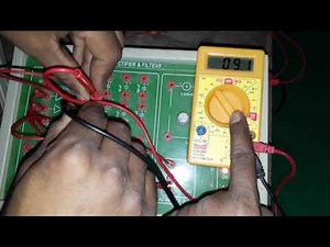 Full wave rectifier using Filter lab experiment | Electronics lab Tutorials