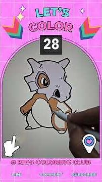 Easy Pokemon Coloring Page | Fun Art Tutorial Shorts