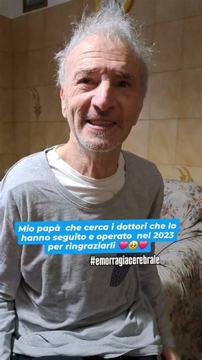 La sua gratitudine è immensa… e volevo farvela vedere ❤️ #emorragiacerebrale #perte #nonnopino