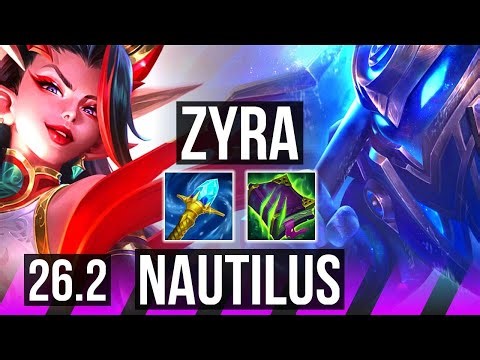 ZYRA & Ezreal vs NAUTILUS & Kai'Sa (SUP) | KR Master | 26.2