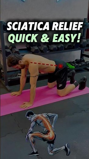 Easy Sciatica Exercise for Back Pain Relief ♻️💪🏻 ‪@MiladRahimifit‬
