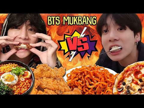 BTS Eating Moments 2024 | BTS Funny Ramen Mukbang