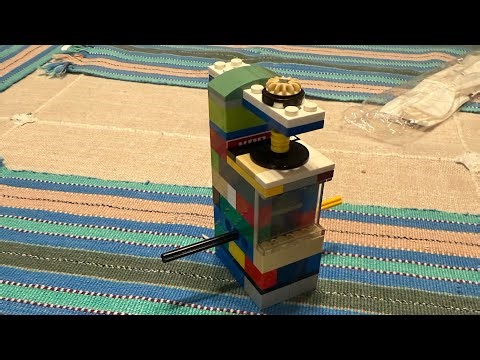 Lego 2x2 Engine Tutorial@ studs and pistons
