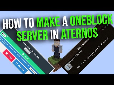 How to Make a ONEBLOCK Server in Minecraft Aternos (2025) OneBlock Aternos server